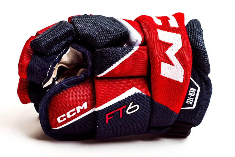 Hokejové rukavice CCM JetSpeed FT6 Navy/Red/White Junior 10 palců