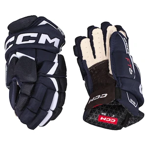 Hokejové rukavice CCM JetSpeed FT6 Navy/White Junior 10 palců