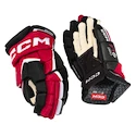 Hokejové rukavice CCM JetSpeed FT6 Pro Black/Red/White Junior