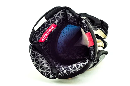 Hokejové rukavice CCM JetSpeed FT6 Pro Black/Sunflower Junior 11 palců