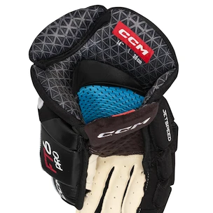 Hokejové rukavice CCM JetSpeed FT6 Pro Black/White Junior 11 palců
