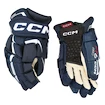 Hokejové rukavice CCM JetSpeed FT6 Pro Navy/White Junior 11 palců