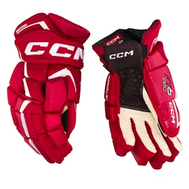 Hokejové rukavice CCM JetSpeed FT6 Pro Red/White Senior