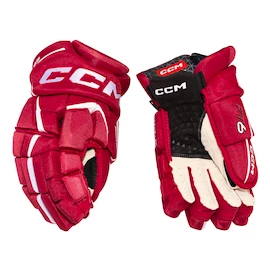 Hokejové rukavice CCM JetSpeed FT6 Red/White Senior