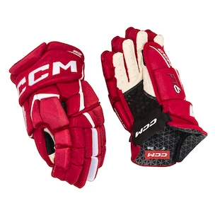 Hokejové rukavice CCM JetSpeed FT6 Red/White Senior 15 palců