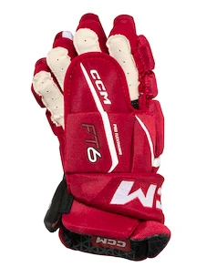 Hokejové rukavice CCM JetSpeed FT6 Red/White Senior 15 palců