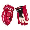 Hokejové rukavice CCM JetSpeed FT6 Red/White Senior 15 palců