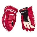 Hokejové rukavice CCM JetSpeed FT6 Red/White Senior 15 palců