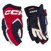 Hokejové rukavice CCM JetSpeed FT680 Navy/Red/White Senior 15 palců