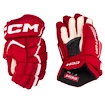 Hokejové rukavice CCM JetSpeed FT680 Red/White Senior