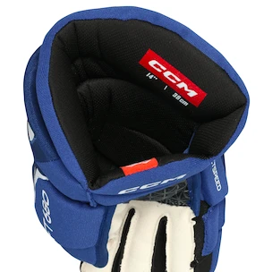 Hokejové rukavice CCM JetSpeed FT680 Royal/White Senior 15 palců