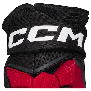 Hokejové rukavice CCM JetSpeed FT8 Black/Red/White Senior