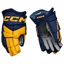 Hokejové rukavice CCM JetSpeed FT880 Navy/Sunflower Senior 14 palců
