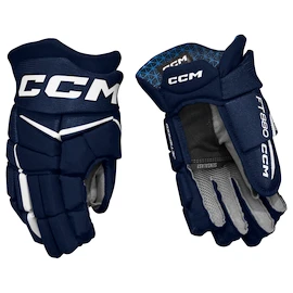 Hokejové rukavice CCM JetSpeed FT880 Navy/White Senior