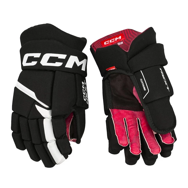 Hokejové rukavice CCM Next Black/White Senior 13 palců