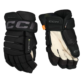 Hokejové rukavice CCM Tacks 4 ROLL PRO 3 Black/Grey Senior