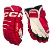 Hokejové rukavice CCM Tacks 4 ROLL PRO 3 Red Senior 13 palců