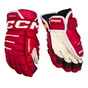 Hokejové rukavice CCM Tacks 4 ROLL PRO 3 Red Senior 13 palců