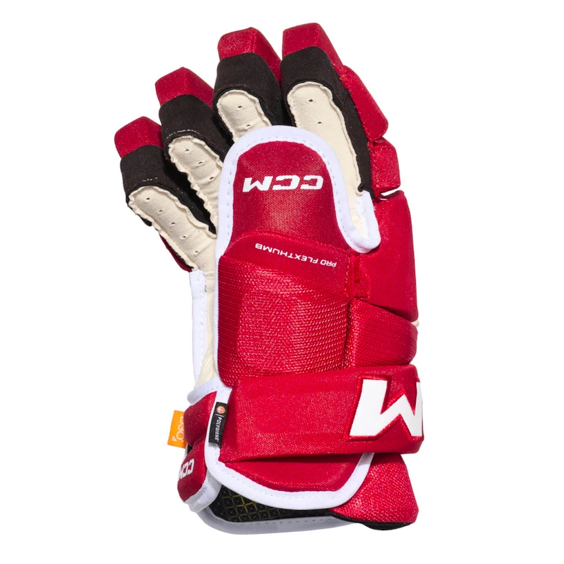 Hokejové rukavice CCM Tacks 4 ROLL PRO 3 Red Senior