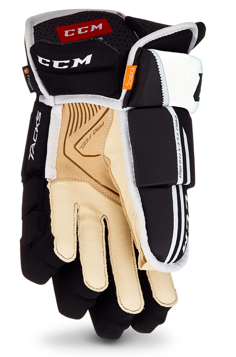 Hokejové rukavice CCM Tacks 4R Pro2 Senior 15 palců, černo-bílá - thumb (1)