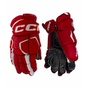 Hokejové rukavice CCM Tacks AS-V PRO Red/White Senior 15 palců