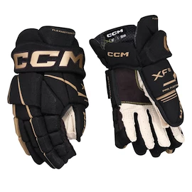 Hokejové rukavice CCM Tacks XF 80 Black/Gold Junior