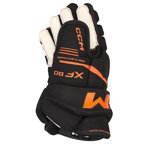 Hokejové rukavice CCM Tacks XF 80 Black/Orange Junior 11 palců