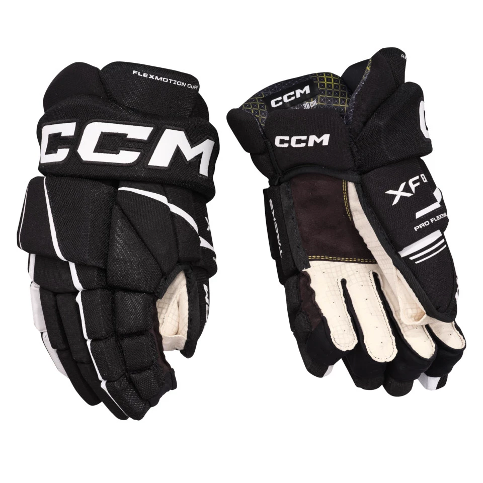 Hokejové rukavice CCM Tacks XF 80 Black/White Junior