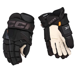 Hokejové rukavice CCM Tacks XF PRO Black/Grey Senior