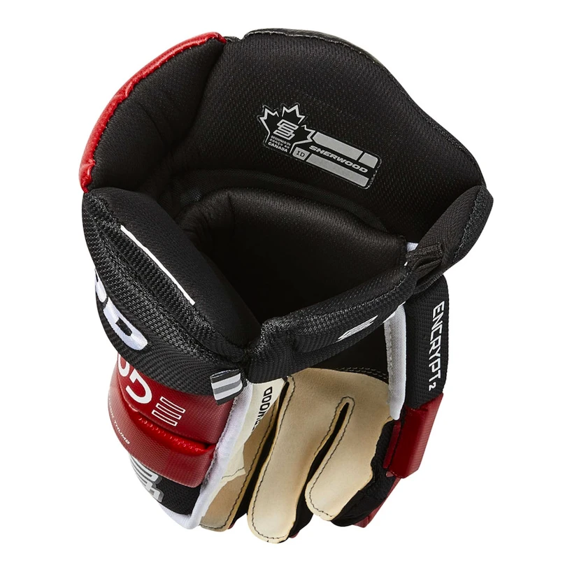 Hokejové rukavice SHER-WOOD Code Encrypt 2 Black/Red/White Senior