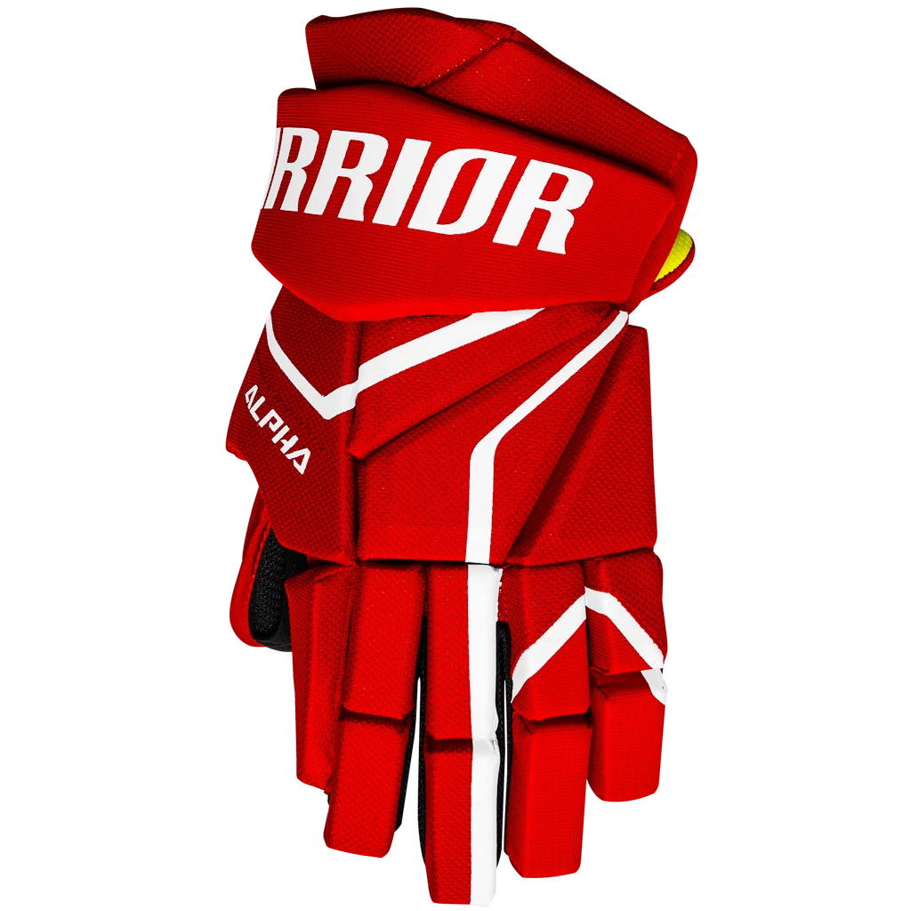 Hokejové rukavice Warrior Alpha LX2 Comp Red Senior