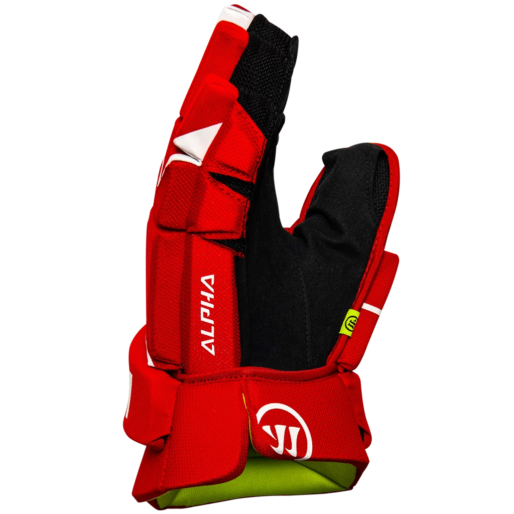 Hokejové rukavice Warrior Alpha LX2 Comp Red Senior