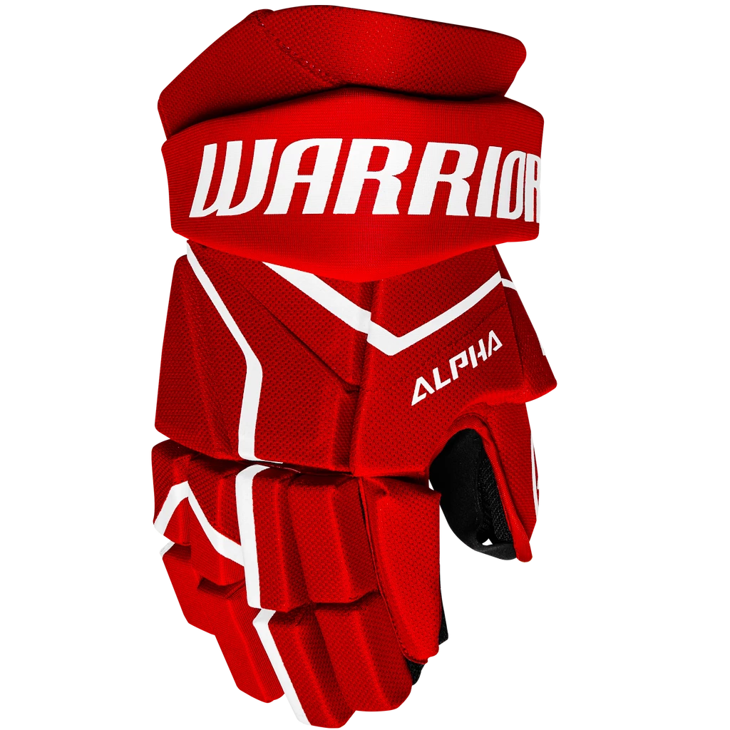 Hokejové rukavice Warrior Alpha LX2 Comp Red Senior