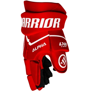 Hokejové rukavice Warrior Alpha LX2 Comp Red Senior 14 palců