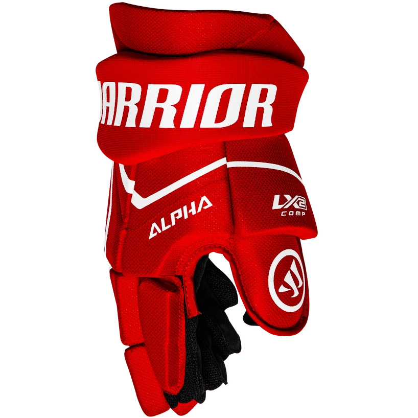 Hokejové rukavice Warrior Alpha LX2 Comp Red Senior 14 palců