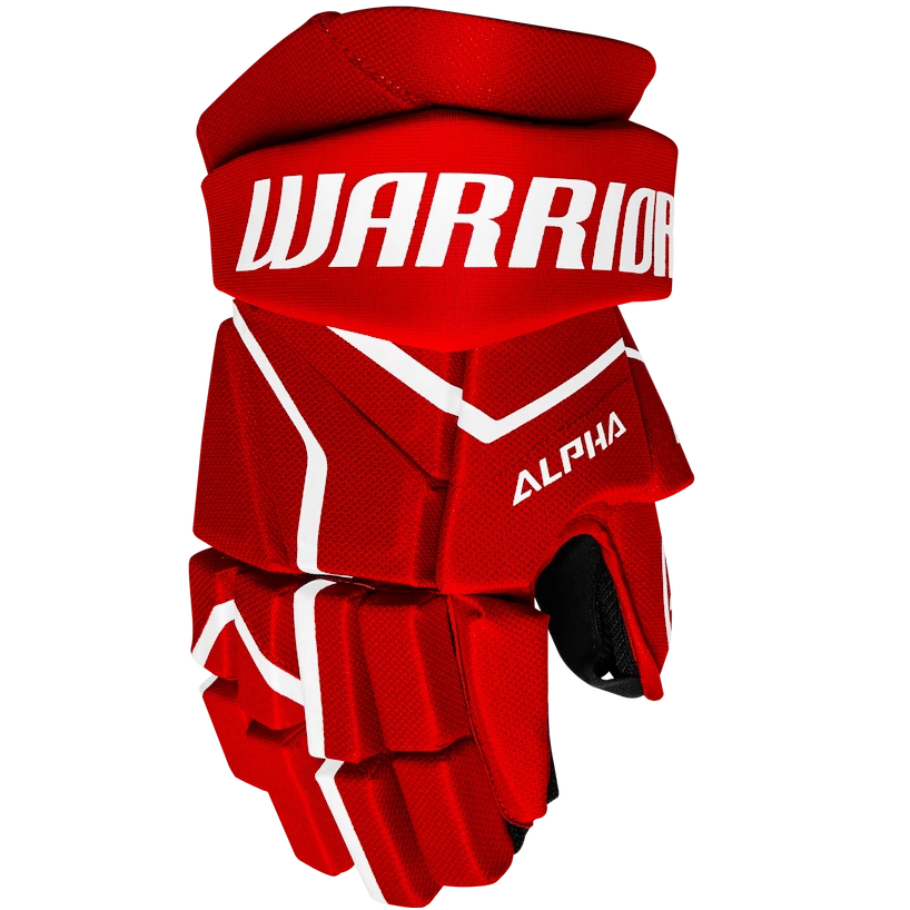 Hokejové rukavice Warrior Alpha LX2 Comp Red Senior 14 palců