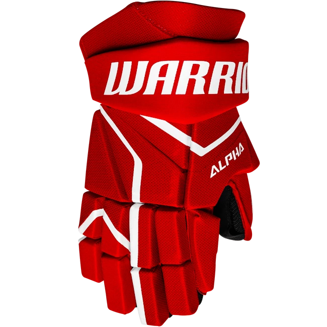 Hokejové rukavice Warrior Alpha LX2 Comp Red Senior 14 palců