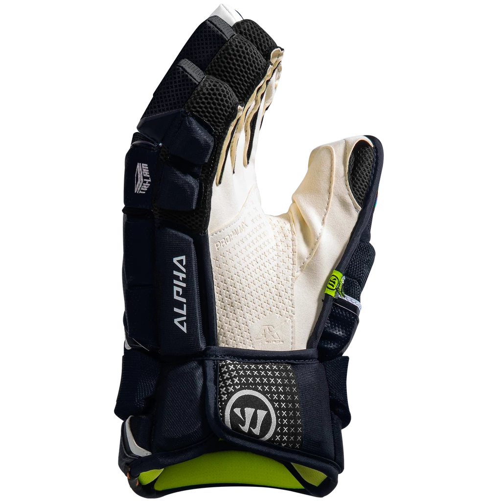 Hokejové rukavice Warrior Alpha LX2 Pro Navy Junior