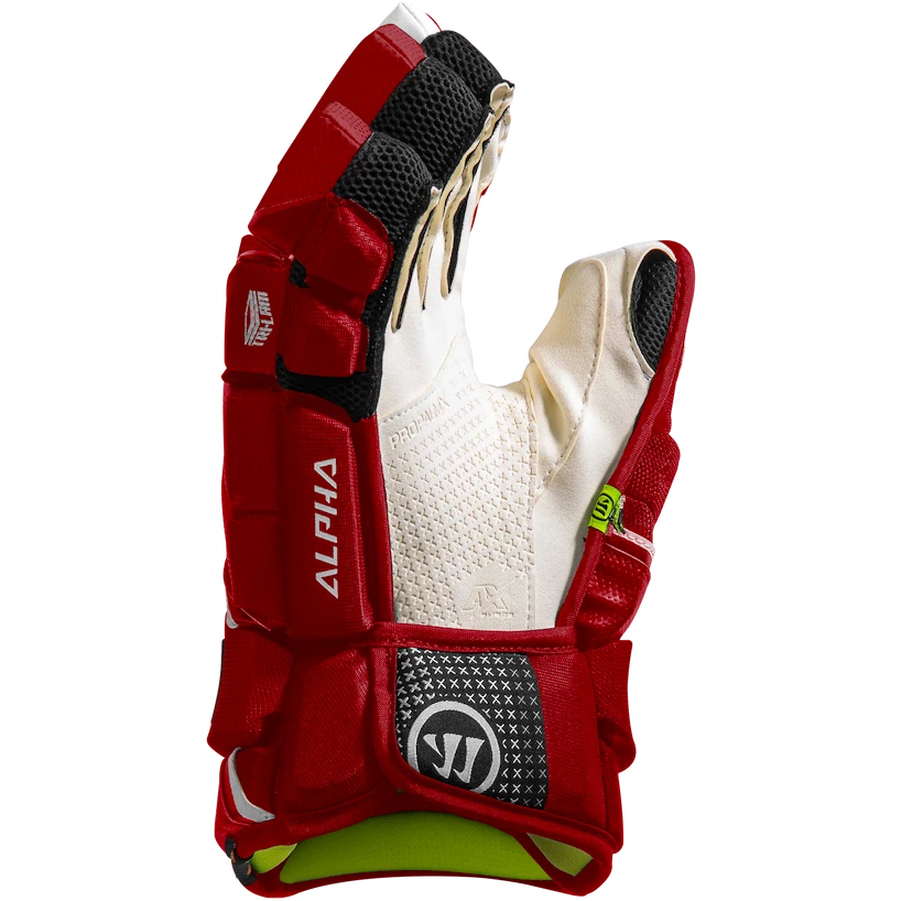 Hokejové rukavice Warrior Alpha LX2 Pro Red Senior 15 palců
