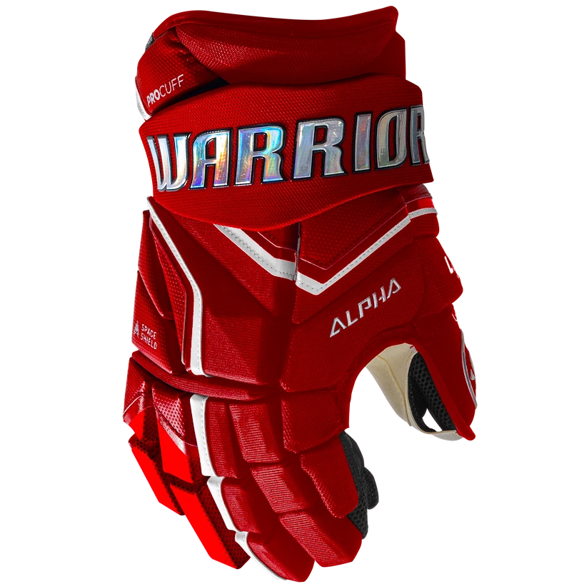 Hokejové rukavice Warrior Alpha LX2 Pro Red Senior 15 palců
