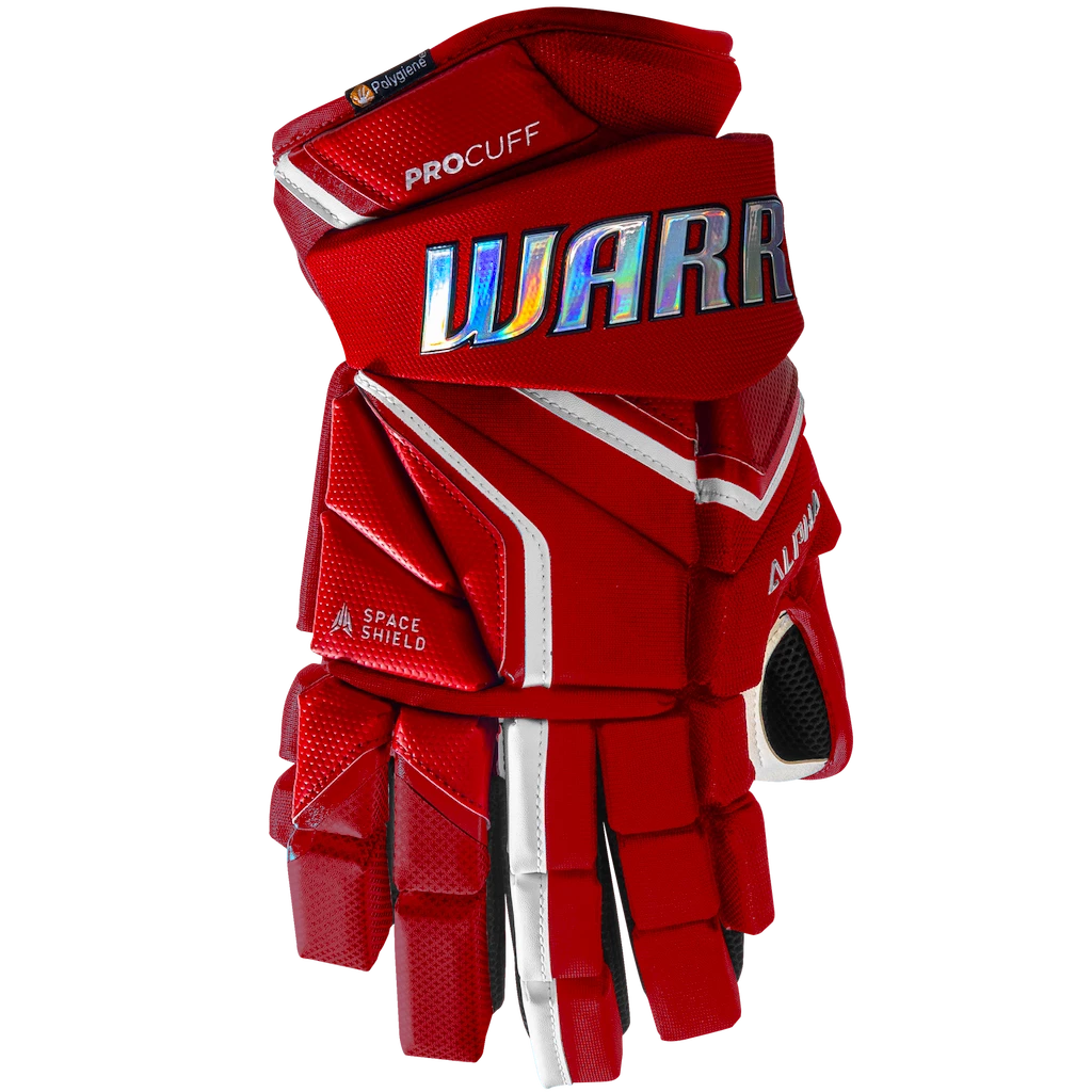Hokejové rukavice Warrior Alpha LX2 Pro Red Senior 15 palců