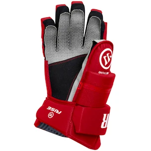 Hokejové rukavice Warrior Rise Red Junior 12 palců