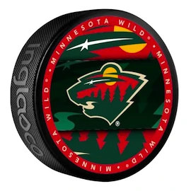 Hokejový puk Inglasco Inc. Medallion Blister Minnesota Wild