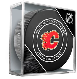 Hokejový puk Inglasco Inc. Official Game Puck Calgary Flames