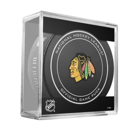 Hokejový puk Inglasco Inc. Official Game Puck Chicago Blackhawks