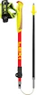 Hole na trailový běh Leki  Ultratrail FX Junior, naturalcarbon-bright red-neonyellow, 95 - 110 cm