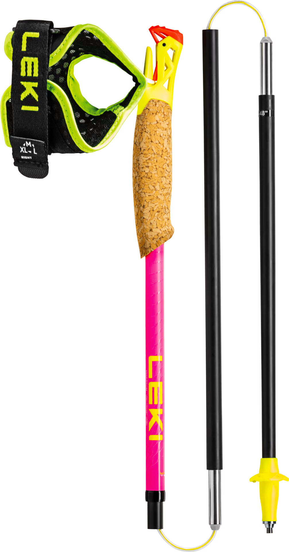 Hole na trailový běh Leki  Ultratrail FX.One Superlite, neonpink-neonyellow-naturalcarbon 115 cm - thumb (5)