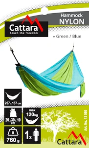 Houpací síť Cattara  NYLON 275x137cm