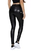 Hugz Jeans Black Faux Leather Biker High Waist