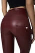 Hugz Jeans Wine Faux Leather High Waist